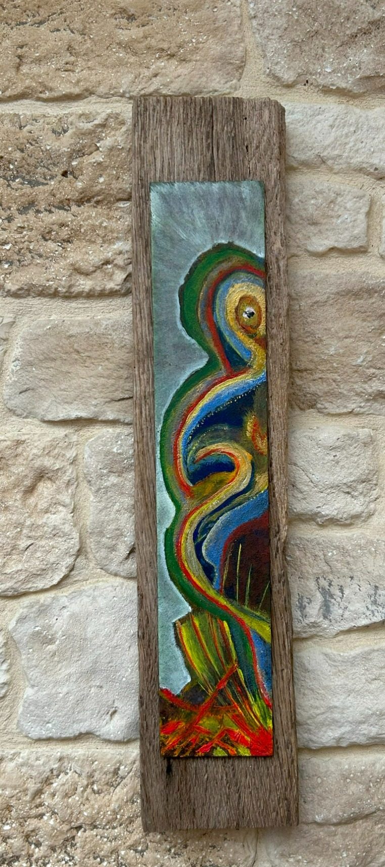 Acryl/Rost auf Eisen