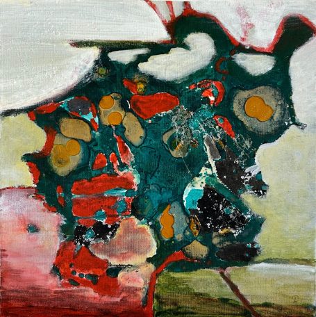 Alien 1 / Petra Satorius Acryl/Schellack auf Leinwand