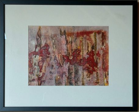 Wer tanzt durch den Wald /Petra Satorius Acryl/Schellack auf Papier
