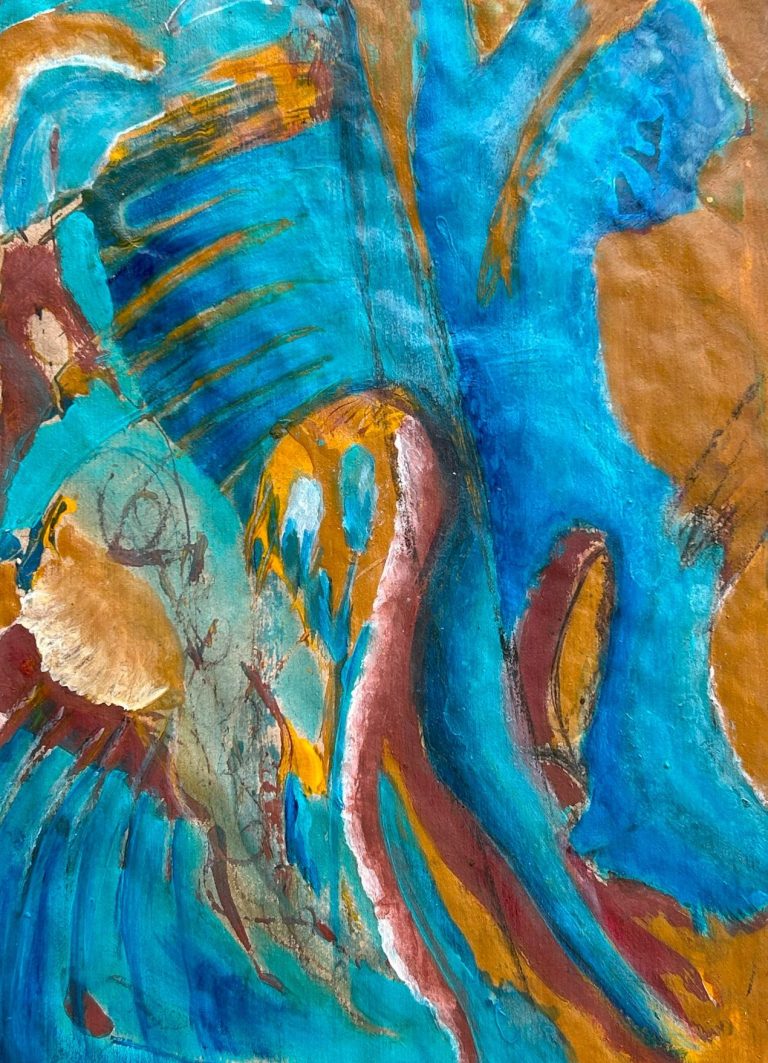 Pigment auf Papier