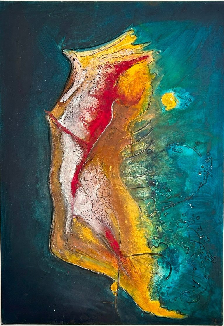 Hyppocampus 2022 Acryl/Pigment Petra Satorius