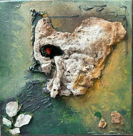 Das Inselparadies /Petra Satorius Mixmedia auf Leinwand