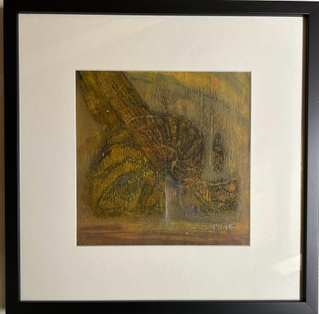 Was war ich /Petra Satorius Acryl/Schellack auf Papier